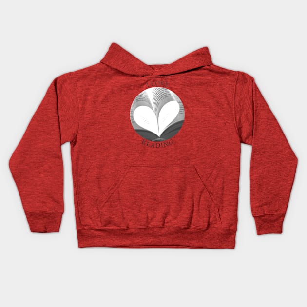 I LOVE READING Kids Hoodie by FTLOG